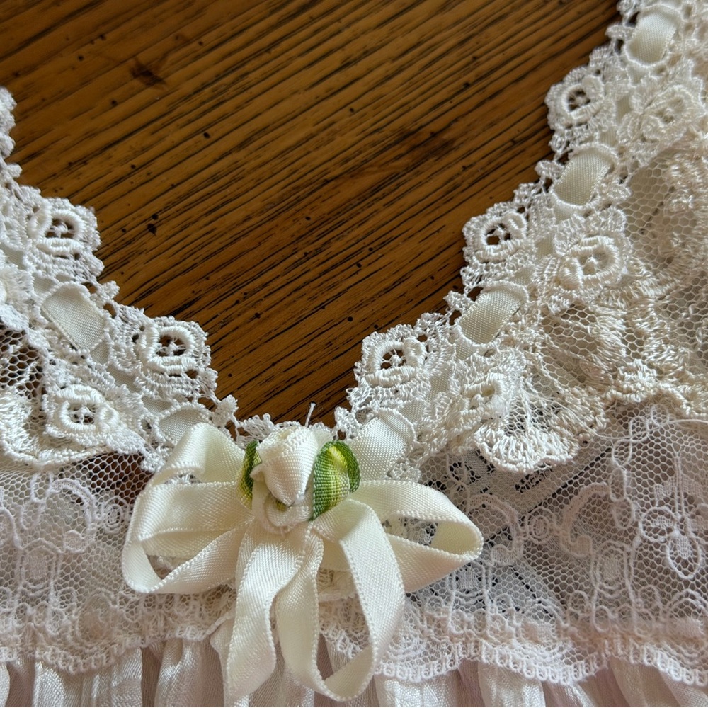 ChristianDior2pcLuxuryPeignoirNightgown+RobeNEWQualityGorgeousRomanticFRANCE S:M